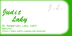 judit laky business card